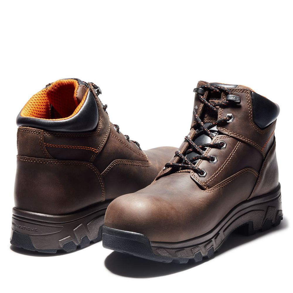 Botas de Trabajo Masculino - Timberland Pro® Workstead 6\" Comp Toe - NVSEP0742 - Marrom